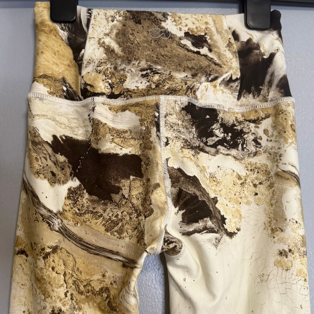 Calia by Carrie Underwood High Rise 7/8 Leggings Pants XS Hazy Elixer Oat Milk - Picture 5 of 5